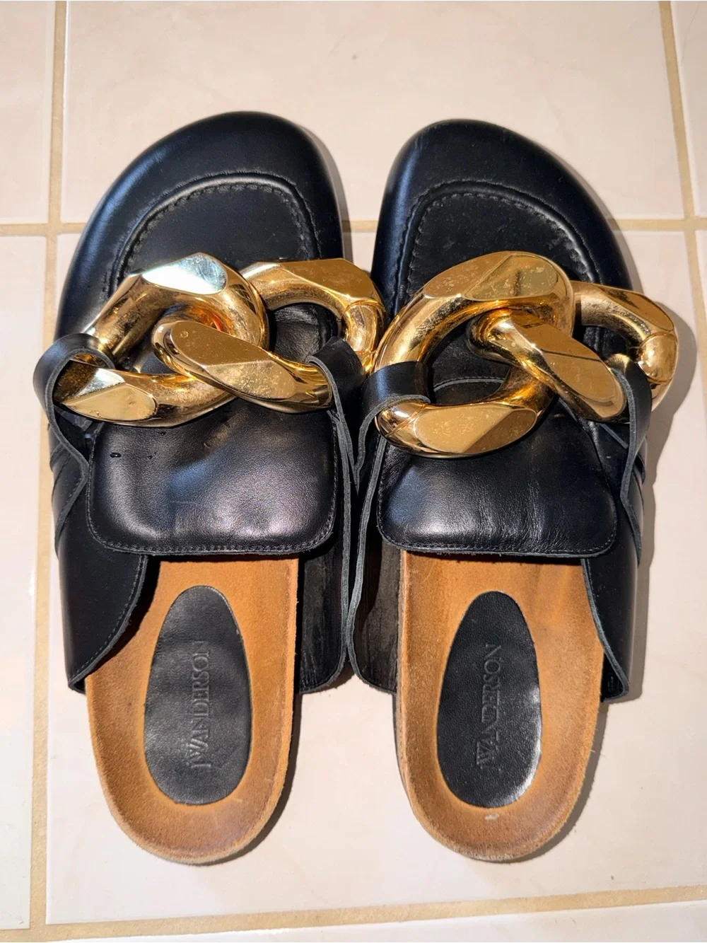 J.W. Anderson Curb Chain Mules Men’s